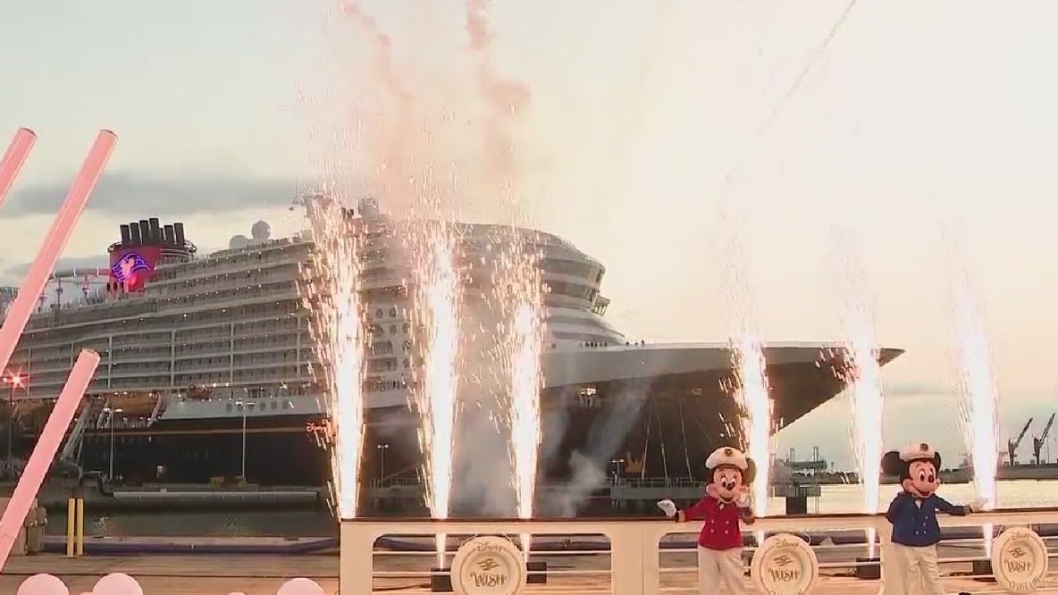 WATCH: 'Disney Wish' Disney's newest cruise ship, arrives to Port Canaveral